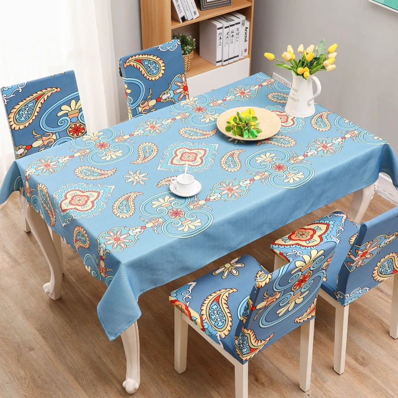 Nordic Style Waterproof Dust-proof Tablecloth Rectangle Kitchen Table Cloths Party Banquet Dining Room Decorative Table Cover