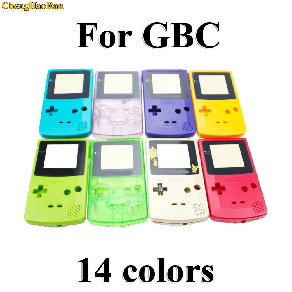 

ChengHaoRan 1 set New Full Housing Shell Cover Case for Nintendo Game boy Color GBC Replacement Repair Parts Pack kit