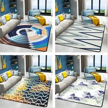 AOVOLL, ковры для гостиной, Рождественский ковер, абстрактный, скандинавский геометрический круг, ковер для спальни, напольный коврик, Скандинавское украшение, для дома, для ребенка