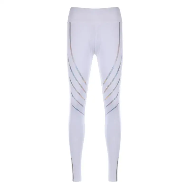 Women Running Pants 2018 New Gym Fitness Yoga Leggings Pant Reflective Nightlight Tights For Women Fitness Yoga Pants