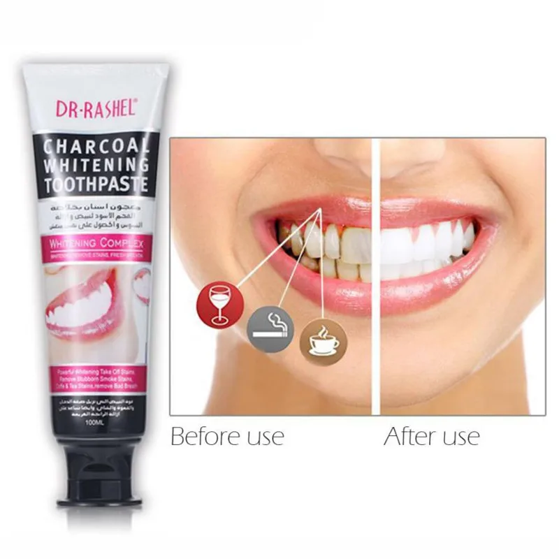 

Toothpaste Activated Charcoal Teeth Whitening Toothpaste Natural Black Mint Flavor Herbal Teeth Whitening Cleaning Hygiene Oral