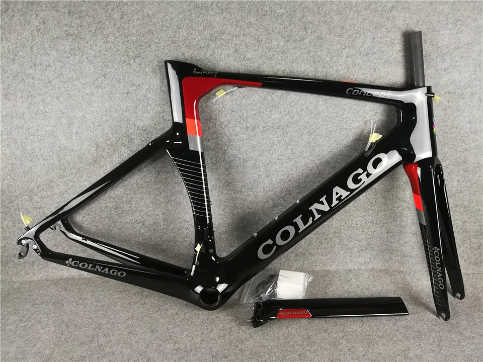 Excellent Colnago Concept Black Red Carbon Road Complete Bike DIRECT MOUNT brake Colnago handlebar +saddle + bottle cages 1 Excellent Colnago Concept Black Red Carbon Road Complete Bike DIRECT MOUNT brake Colnago handlebar +saddle + bottle cages 1