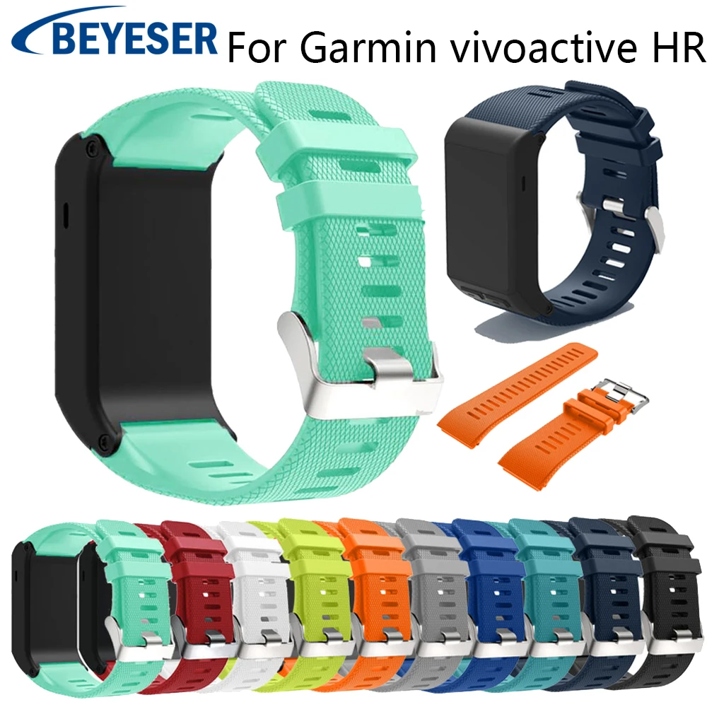 Sport Silicone Strap Replacement Band For Garmin Vivoactive HR Wristwatch Sports 