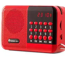 Карманное радио FM радио приемник Мини Портативный Перезаряжаемый радио приемник динамик Поддержка TF карта Музыка MP3 плеер