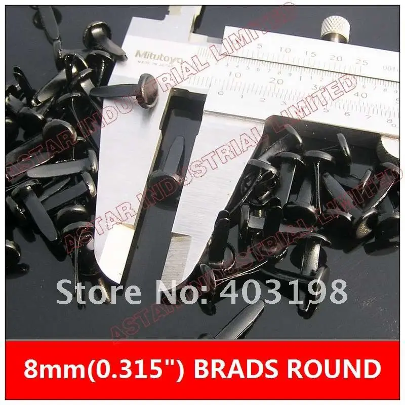 

Free shipping wholesale DIY around 8mm Small round nails metal brad,500pcs/Lot