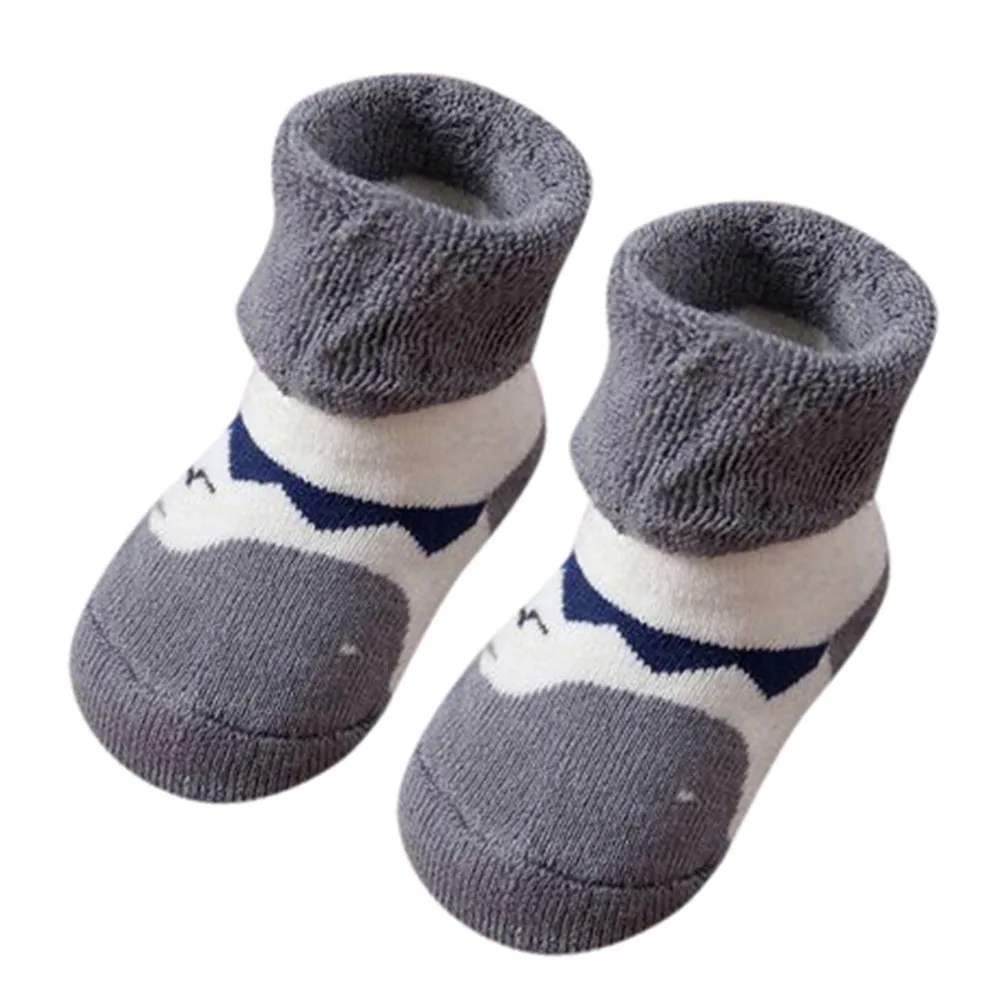 Носки для новорожденных; рождественские носки-тапочки для мальчиков и девочек; высококачественные нескользящие носки для малышей; Рождественский подарок для детей - Цвет: E