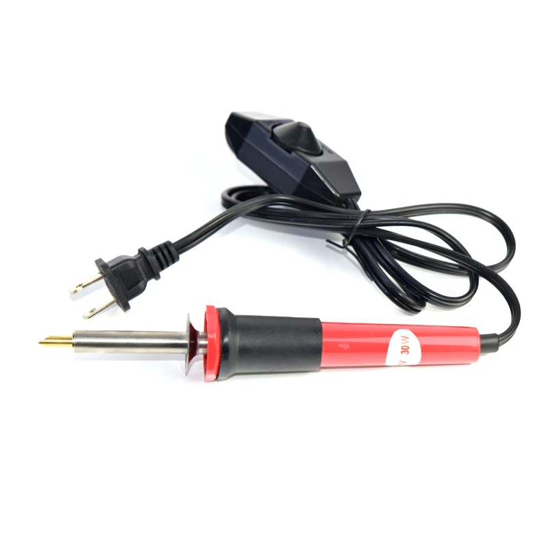 

US 30W 40 PCS/SET Wood Burning Pen Set Wood Burning Soldering Iron Chiseled Tips Pyrography Tool Woodburning Soldering Pen Kit
