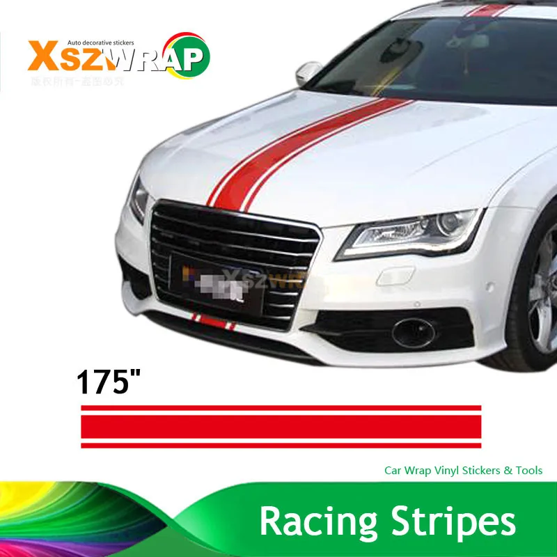 (450*15cm/Roll) 175" Car Styling Hood Roof Tail Decal Car vinyl Decals