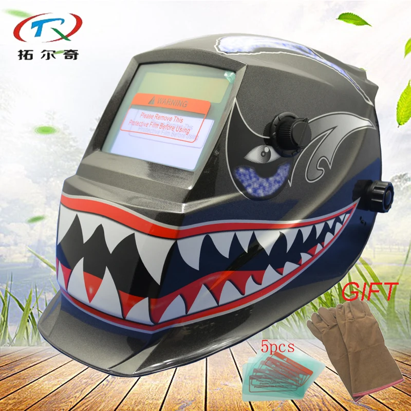 rechargeable battery welding helmet full Automatic solar auto darkening