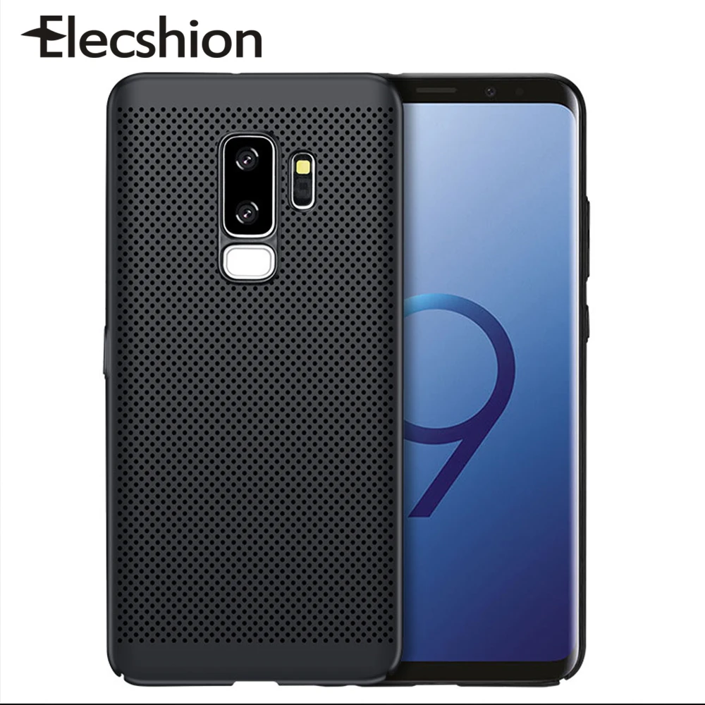 

Ultra Slim Hollow Heat Dissipation Case For Samsung Galaxy S7 S8 S9 S10 Plus Hard PC Cover For Samsung S7 S6 Edge A8 2018 Note 8
