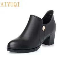 2019 New Women Dress. Pumps Fashion Genuine leather women shoes. Square Heels Shoes Woman chaussure femme Pointed Toe Boots цена 2019 New Women Dress. Pumps Fashion Genuine leather women shoes. Square Heels Shoes Woman chaussure femme Pointed Toe Boots цены онлайн