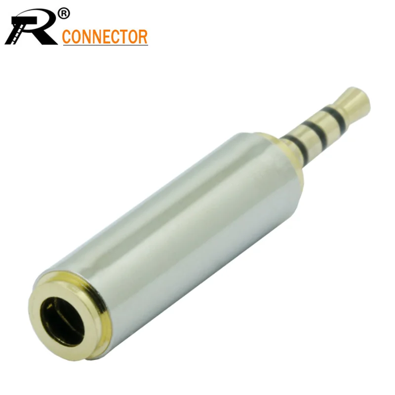 

HIGH QUALITY AUDIO CONNECTOR 2.5MM 4POLES/3.5MM STEREO JACK ADAPTER WHOLESALE