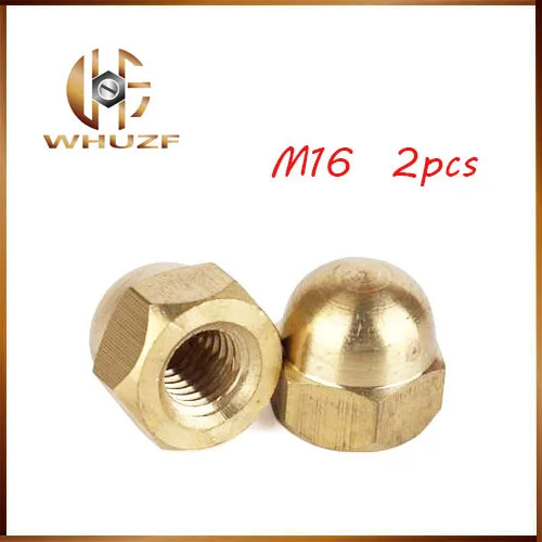 2pcs DIN1587 Acorn Nuts M16 Copper Bronze Brass Cap Nut Acorn Dome Head