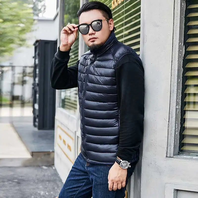 Zozowang 2018 New plus size S-6XL Men Casual Vest Winter Coat Men Waistcoat Sleeveless Jacket Solid Outwear Vest Men 4 Colors 