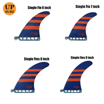 

1pc Paddle Surf Long Board Quilhas 6/7/8/9 inch Center Fin Blue Surfboard Fin pranchas de