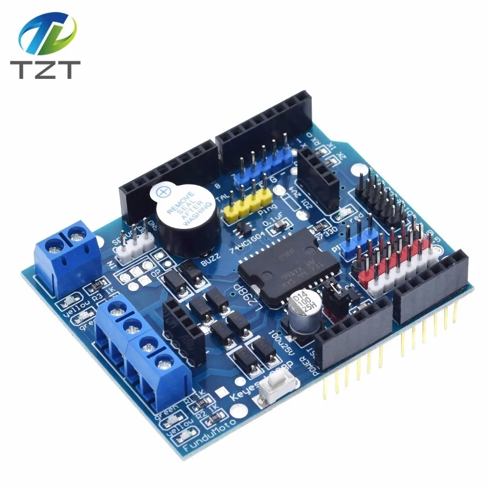 TZT 1pcs L298P контроллер скорости ШИМ двойной драйвер высокой мощности H bridge Bluetooth