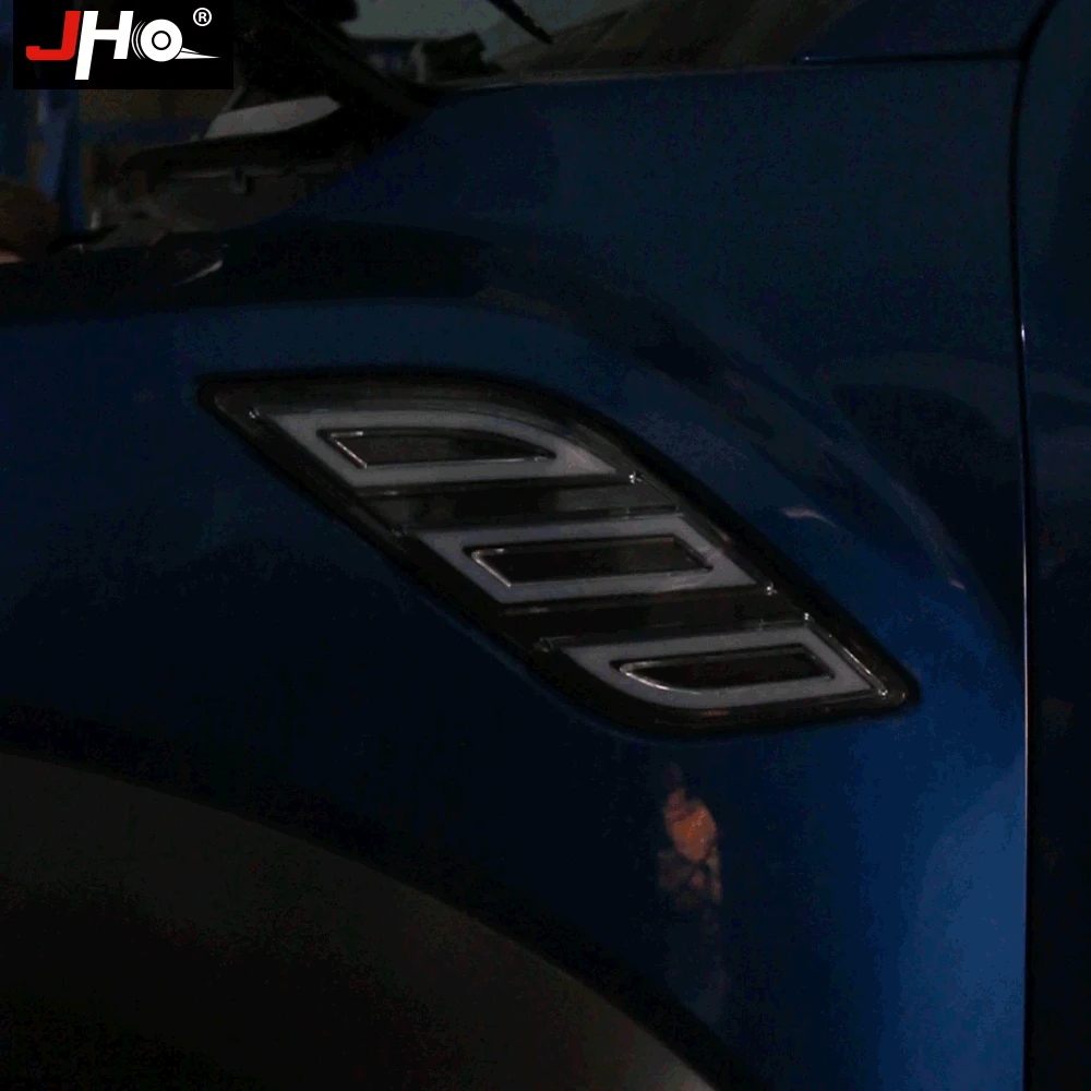 JHO переднее крыло вентиляционный светодиодный светильник дневного света с поворотной сигнальной лампой для Ford F150 Raptor- 16 17 18 аксессуары для грузовиков