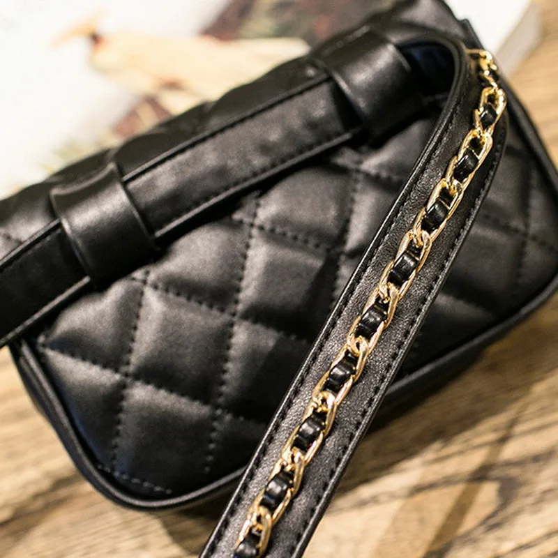 FUNMARDI Высококачественная модная классическая поясная сумка из искусственной кожи, Женская Роскошная брендовая поясная сумка, Повседневная сумка на плечо