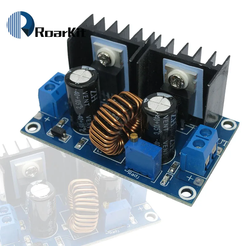 

XL4016 PWM Adjustable 4-36V To 1.25-36V Step-Down Board Module Max 8A 200W DC-DC Step Down Buck Converter Power Supply