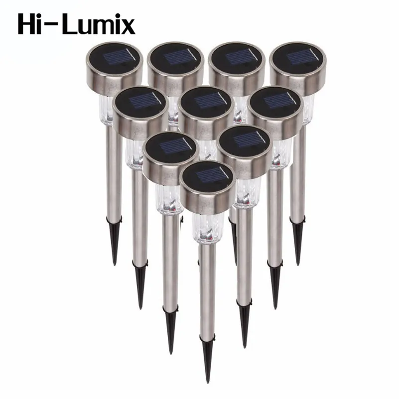 

Hi-Lumix Aluminum Solar Outdoor Garden Lights Led Path Landscape Lighting Solar Pathway Lights for Lawn Patio Yard Walkway 365mm
