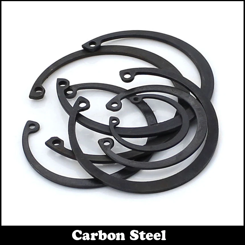 Φ32-Φ65 Snap Ring External Shaft Retaining Ring Circlips Carbon Steel Black 