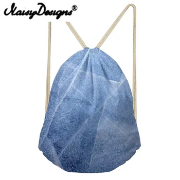 

NOISYDESIGNS 3Dspecial lines pattern Printed Drawstring Backpack for MenWomen Striped Bundle Pocket Storage pouch unisexMochila