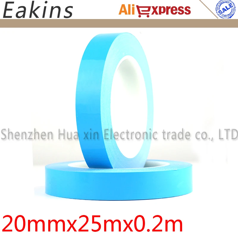 2pcs/set 20mm*20m Glass Fiber Thermal Doublesided Adhesive Tape Heat Conduction Tape For Chip