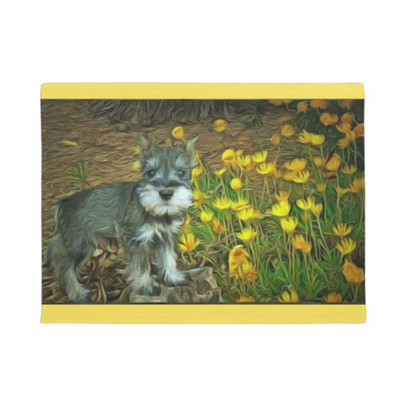 

miniature schnauzer doormat Home City Rustic Doormat Home Decoration Entry Non-slip Door Mat Rubber Washable Floor