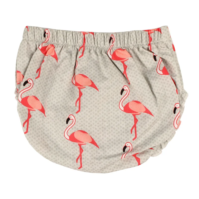 Flamingo Baby Bloomers Newborn Baby Cotton Nappy Cover Shorts Floral Print Little Girl Sunsuit Bohemian Baby Clothes (10)
