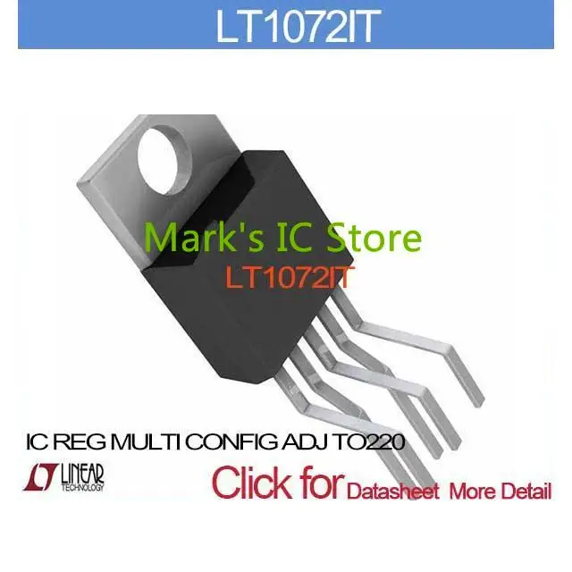 LT1072IT IC REG MULTI CONFIG ADJ TO220 LT1072IT 1072 LT1072 LT1072I