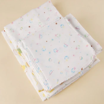 

8PCS/LOT Baby Eight Piece Suit Cheese Cloth Kids Soft Bath Towel and Handkerchief TRQ0037