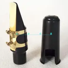 6 комплектов отличный тенор саксофон мундштук с лигатурой и колпачком и перемычками