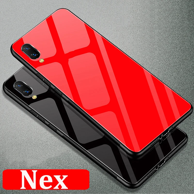 6 59 дюймовый чехол для телефона vivo Nex однотонный из закаленного стекла N e x