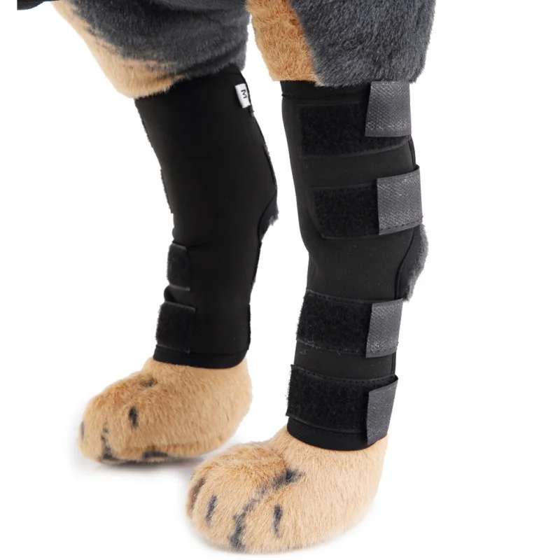 2Pcs Pet Dog Cat Knee Joint Protector Leg Calf Brace Support to Avoid Lnjury Protects for front behind legs|Аксессуары для собак| |