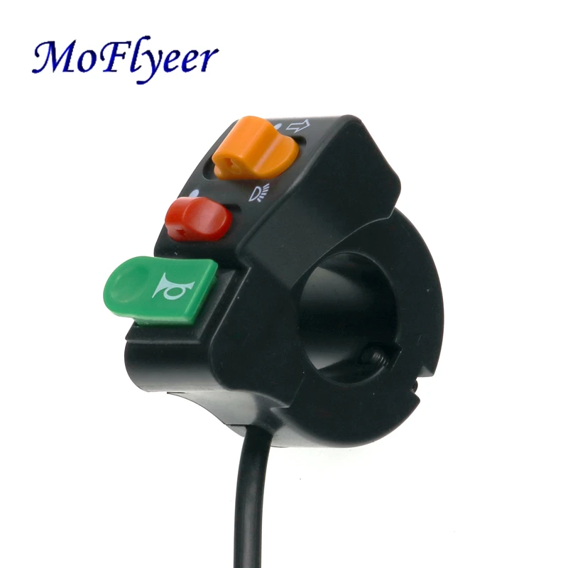 MoFlyeer мотоцикл 7/8 руль клаксон сигнал поворота головка свет луч убивать