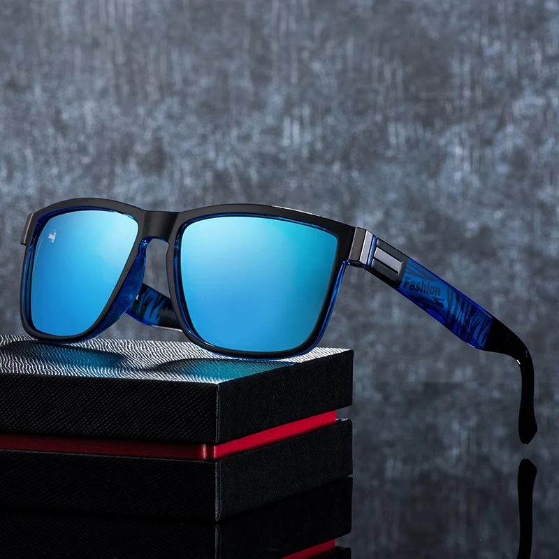 

ASOUZ 2019 new men's polarized sunglasses UV400 fashion square ladies glasses classic retro brand design driving sunglasses