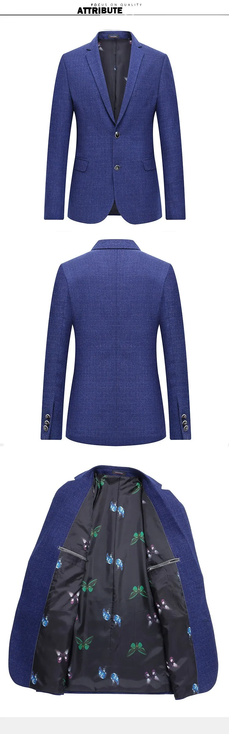 Классический Клетчатый мужской пиджак Весна Slim Fit с длинным рукавом мужской s повседневный мужской бейзер пиджак плюс размер деловой костюм пальто мужской