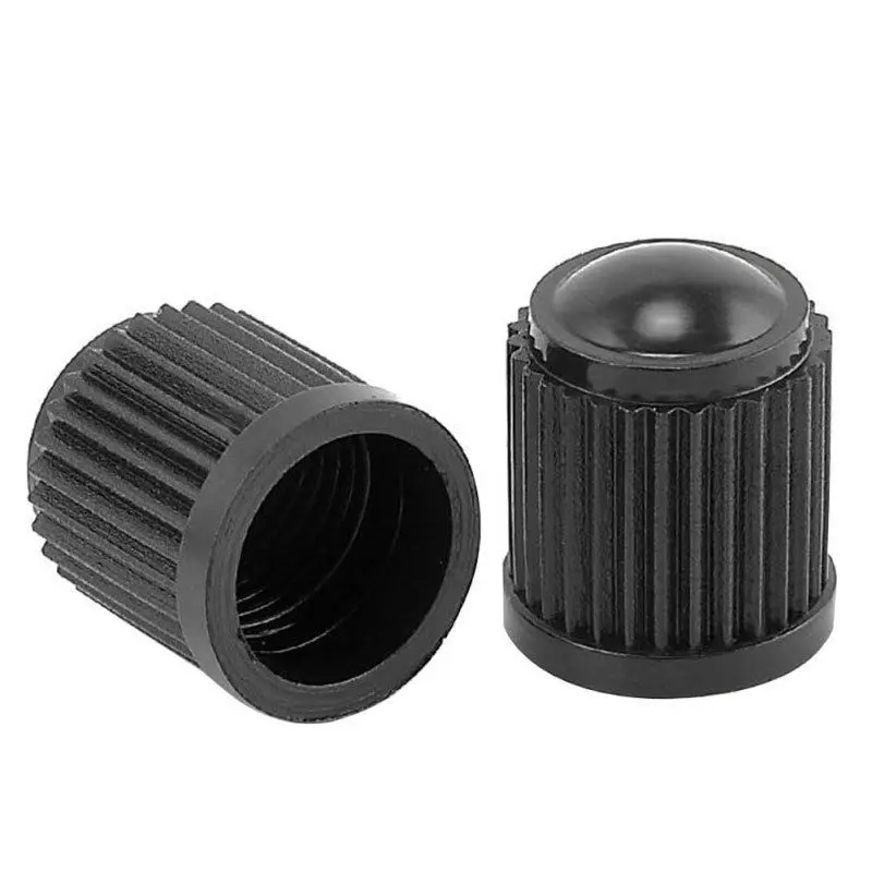 100pcs/lot Plastic Car Bike Motorcycle Truck Wheel Tire Valve Stem Cap Dust Cover Black Air Nozzle Caps