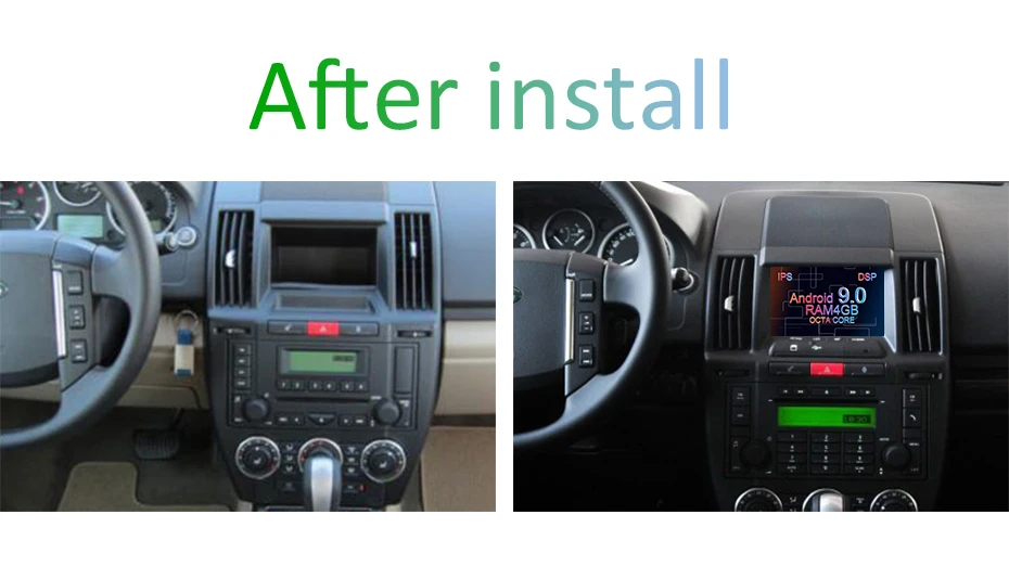 Discount DSP IPS Android 9.0 4G RAM 64G CAR Radio GPS For Land Rover Freelander 2 2007-2012 STEREO NAVIGATION Screen Audio NO DVD PLAYER 4
