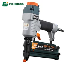 FUJIWARA 3-in-1 Carpenter Pneumatic Nail Gun Woodworking Air Stapler F10-F50, T20-T50, 440K Nails Home DIY Carpentry Decoration
