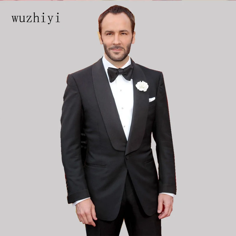 Wuzhiyi костюм mariage homme самые последние модели брюк для костюма из двух предметов мужской костюм slim fit заказ свадебные костюмы для мужчин