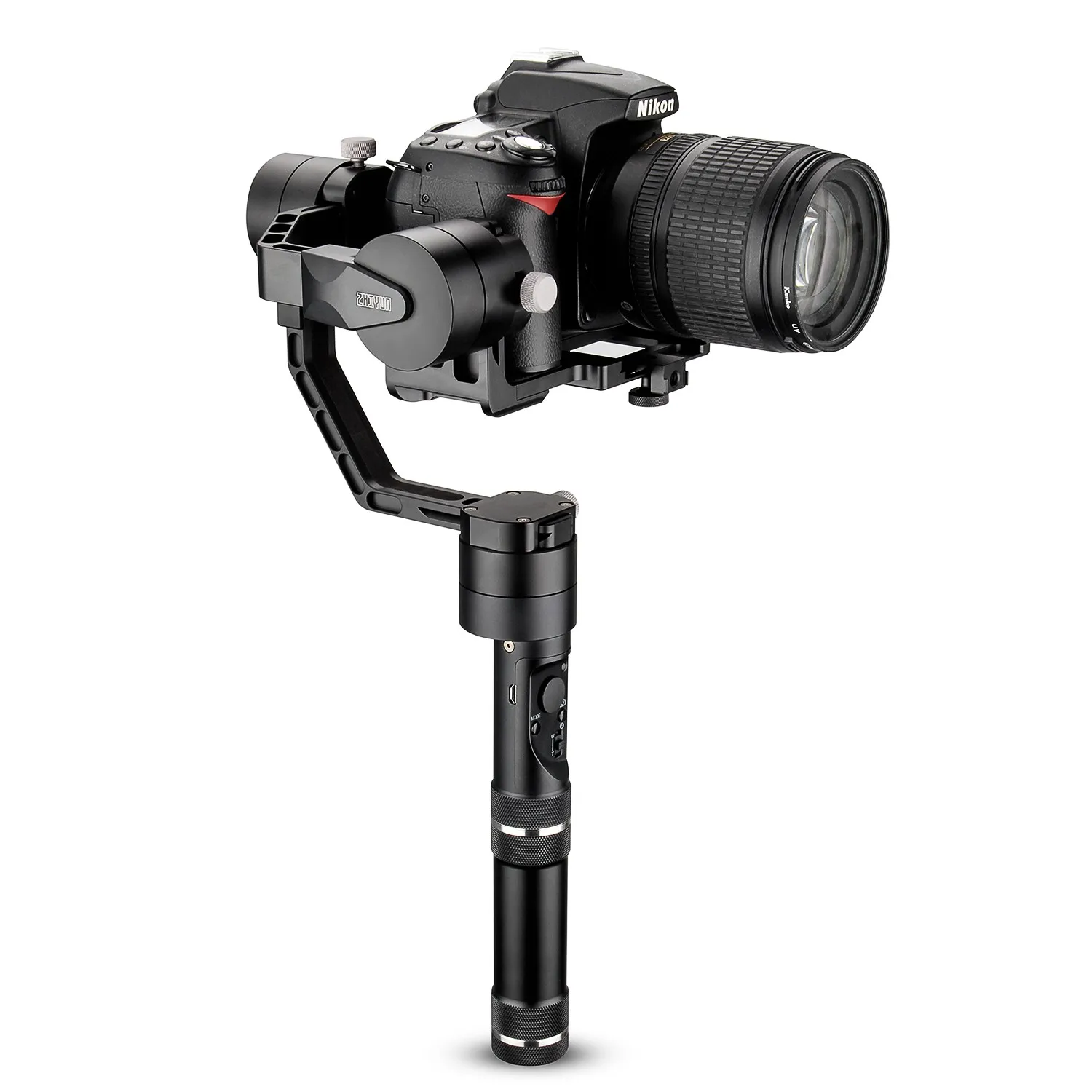 Может корабль из Германии) Zhiyun кран v2 3 оси карданный стабилизатор для Nikon Canon sony Камера w/Мини-Штатив ж/Сумка