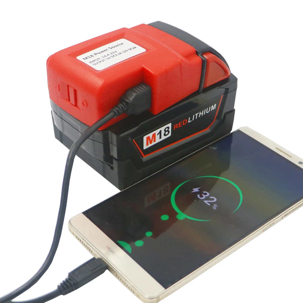 USB зарядное устройство Milwaukee C18B 18 в новейшего дизайна для зарядки телефона