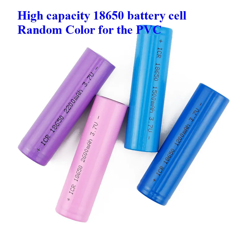 1pc/lot Very Cheap 18650 1200mah 1500mah 2200mah 2600mah 18650 3.7V rechargeable Li-ion battery