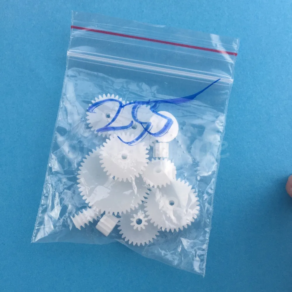 11pcs J255Y M0.5 11 Different Kinds of Gears include Worm Shaft Gear Crown Gear Double-deck Reduction