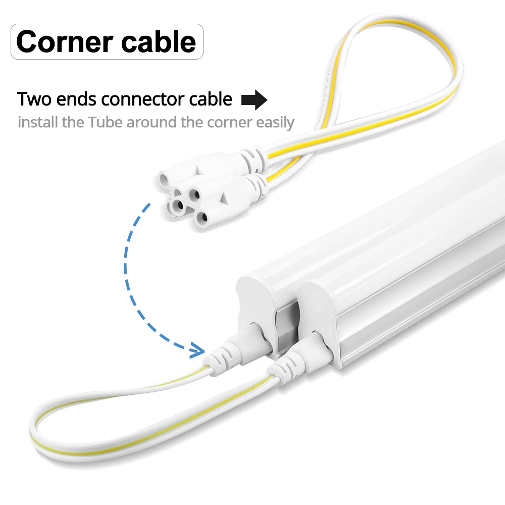 Интегрированный T5 светодиодный трубчатая лампа SMD 2835 AC 220V 5 Вт 29 см 9 Вт 57 см флуоресцентный настенный светильник T5 трубки топы белого цвета/теплый белый светильник