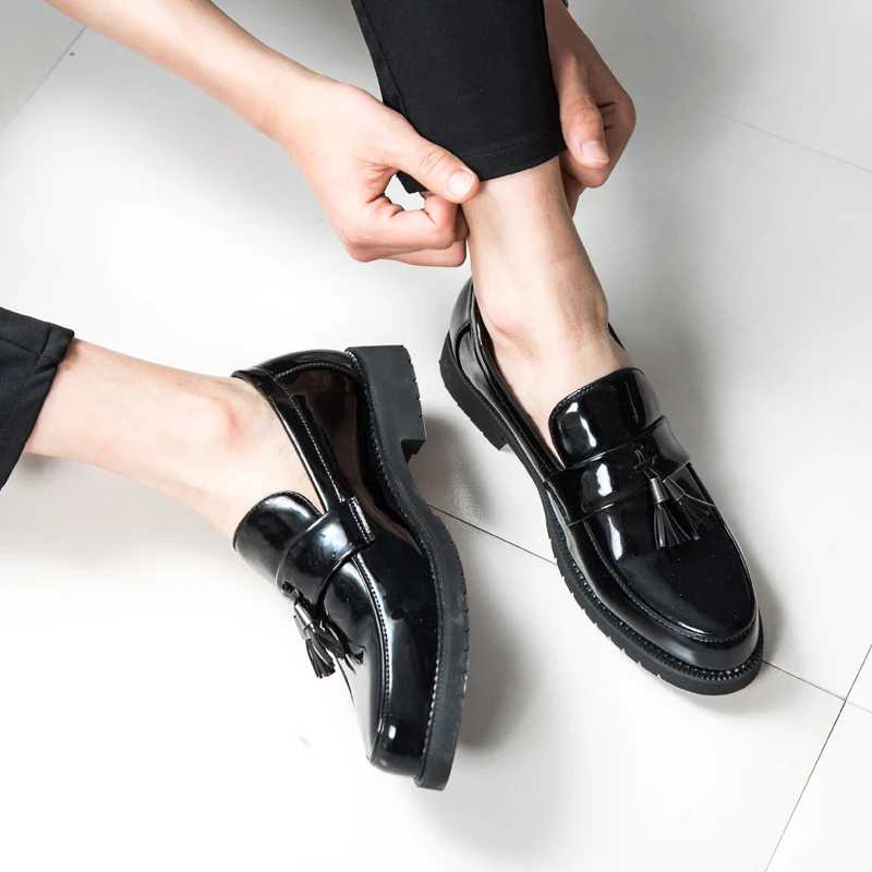 DXKZMCM/официальная обувь; мужская обувь на плоской подошве; повседневная мужская обувь в британском стиле; оксфорды для вечеринки; свадебные модельные туфли для мужчин