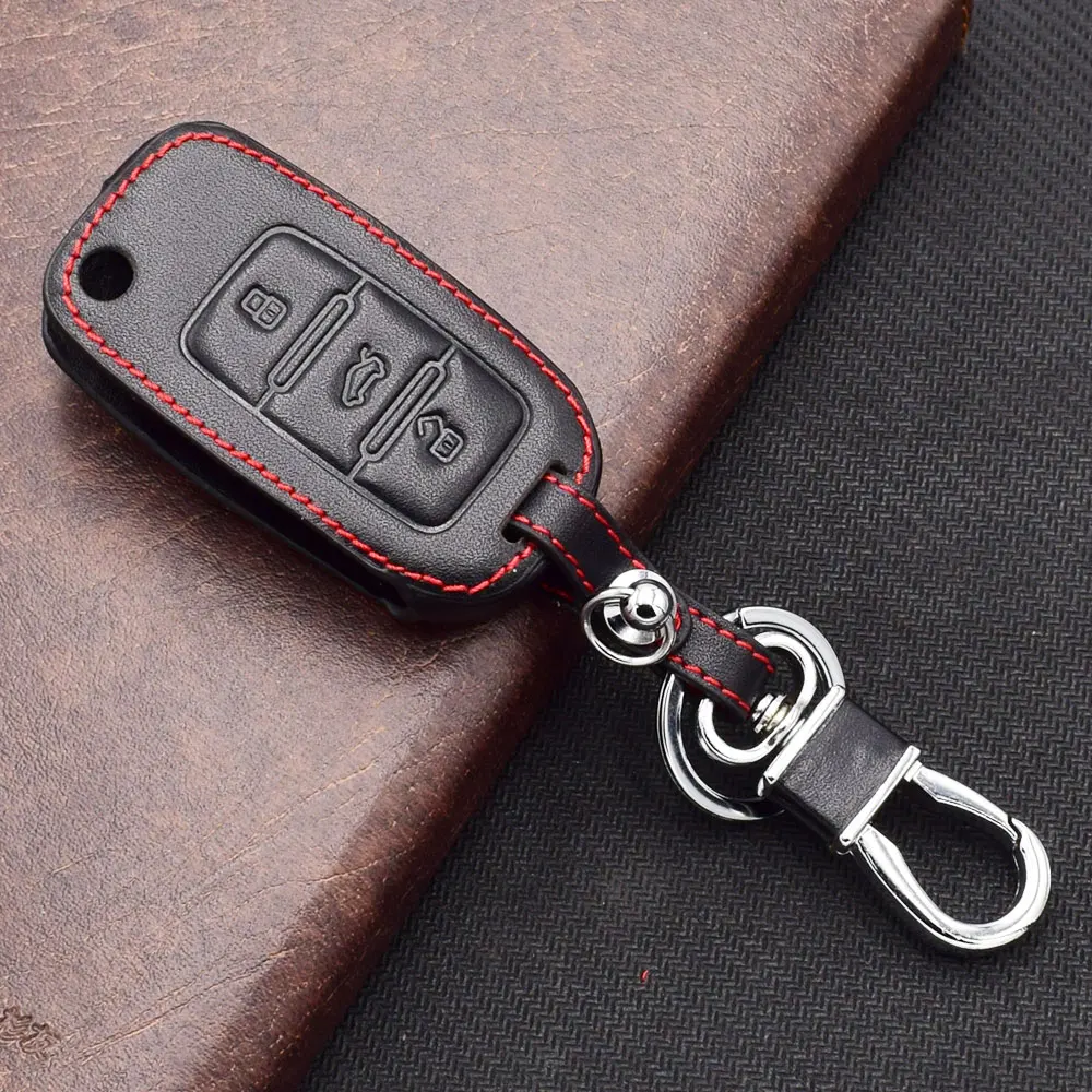 6 VW Volkswagen Jetta Golf 4 5 6 Polo Bora leather car key case cover
