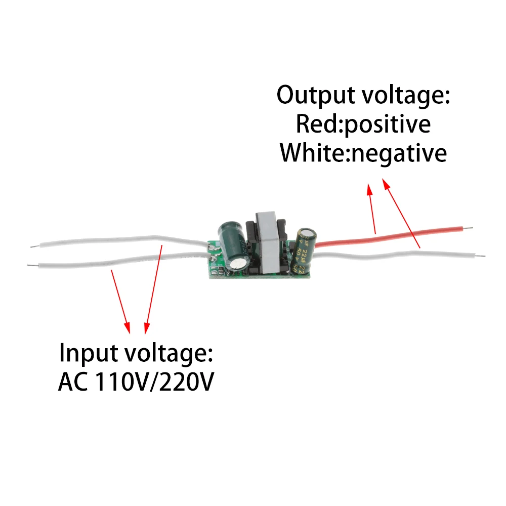 1 шт. 3-24 Вт Светодиодный драйвер вход AC110V 220 в источник питания встроенный постоянный ток 240 мА Трансформаторы освещения для DIY светодиодный лампы