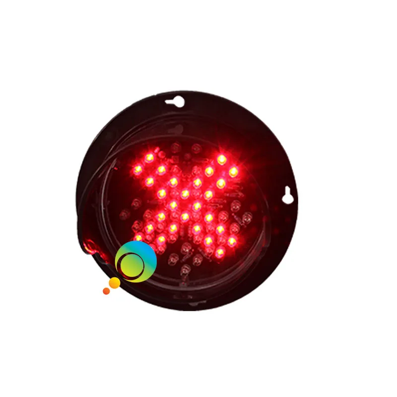 DC12V new design customized pattern 100mm 4 inch LED lamp mini red cross green arrow traffic light module